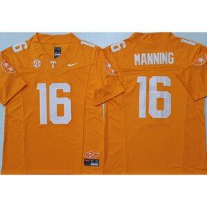 Mens Youths  Kids 16 PEYTON MANNING Orange Stitched JERSEY